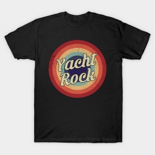 Yacht Rock - Retro Circle Vintage T-Shirt